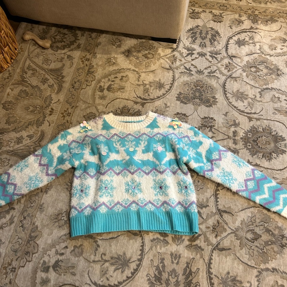 Blue and White Pea Coat with Classic Design